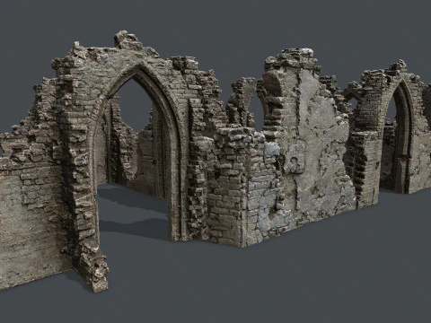 Ruin Gate 3D Model