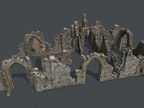 Ruin Gate 3D Model
