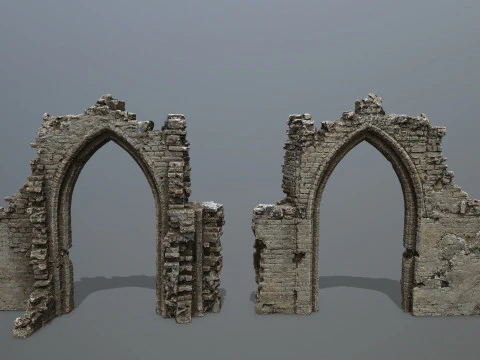 Ruin Gate 3D Model