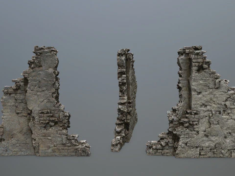 Ruin Gate 3D Model