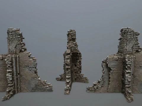 Ruin Gate 3D Model