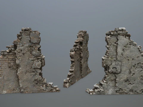 Ruin Gate 3D Model