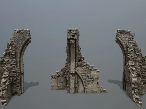 Ruin Gate 3D Model