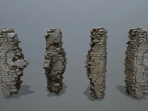 Ruin Gate 3D Model