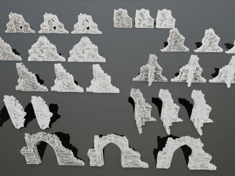Ruin Gate 3D Model