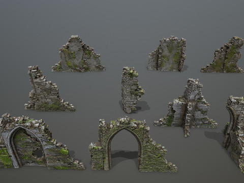 Rock Gate Model 3D