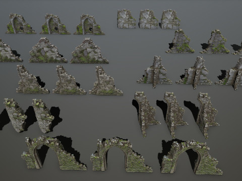 Rock Gate Model 3D