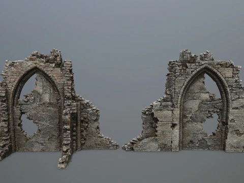 Ruin Gate 3D Model