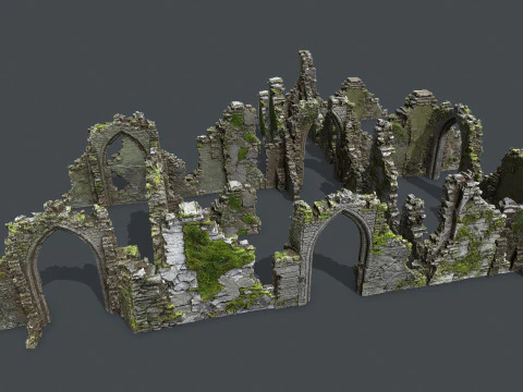 Ruin Gate 3D Model