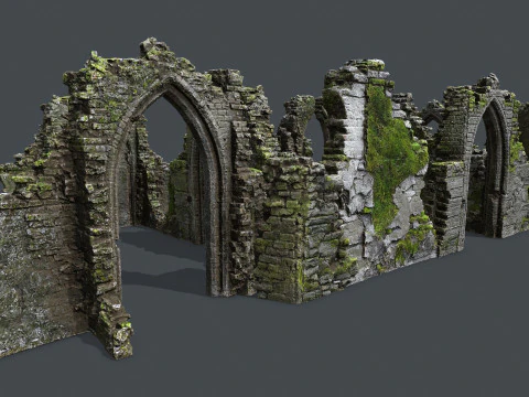 Ruin Gate 3D Model