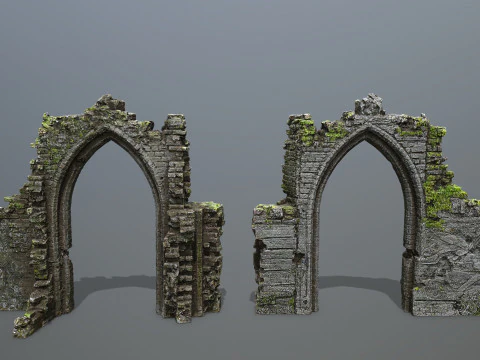 Ruin Gate 3D Model
