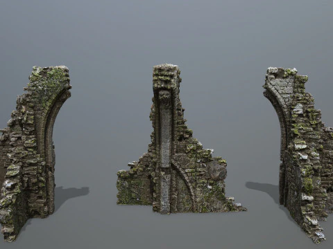 Ruin Gate 3D Model