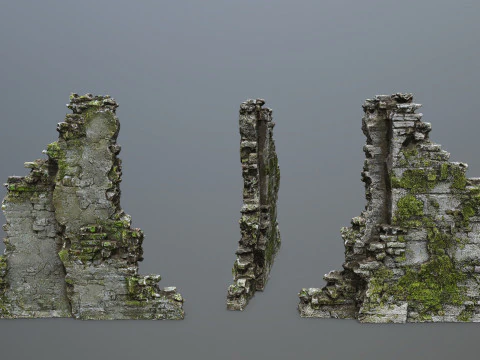 Ruin Gate 3D Model