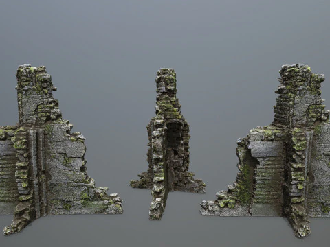 Ruin Gate 3D Model