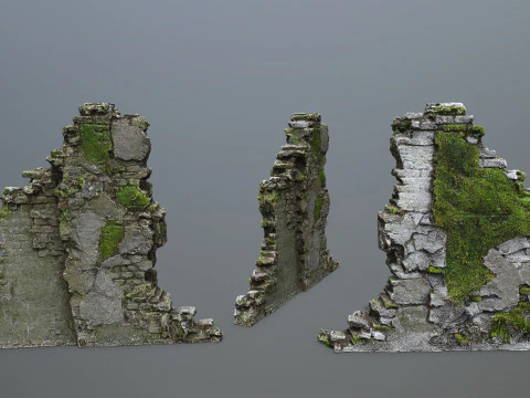 Ruin Gate 3D Model