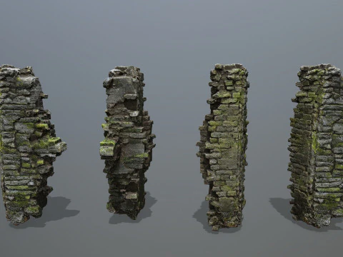 Ruin Gate 3D Model