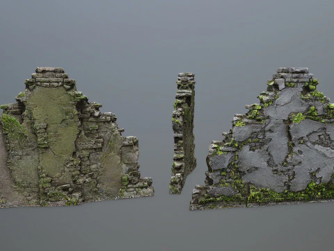 Ruin Gate 3D Model
