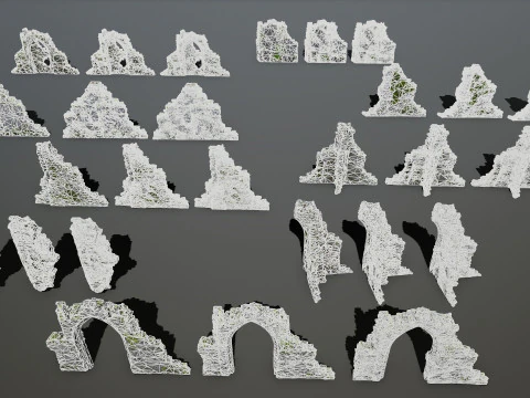 Ruin Gate 3D Model