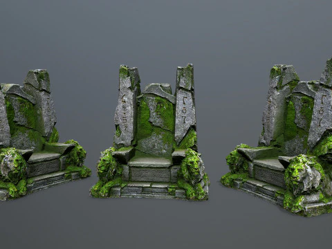 Tron z Kamiennego Lwa Model 3D