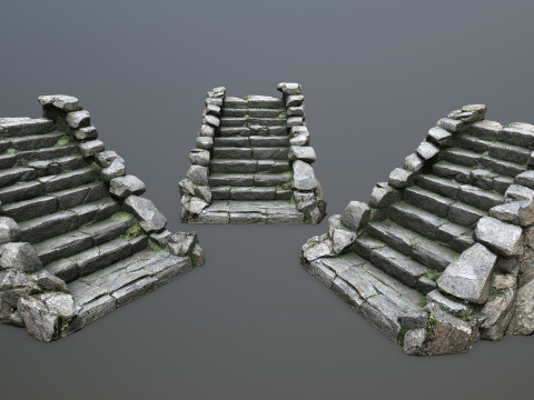 Stone stairs Modelo 3D
