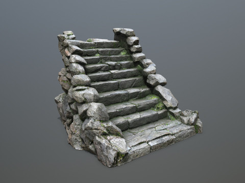 Stone stairs 3D Модель