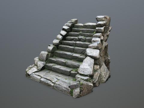 Stone stairs 3D Модель