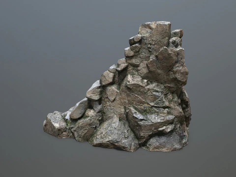 Stone stairs 3D Model