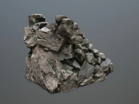 Stone stairs 3D Model