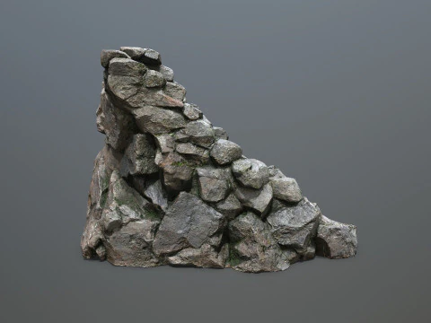 Stone stairs 3D Model