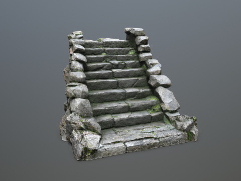 Stone stairs 3D Модель