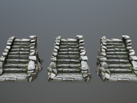 Stone stairs 3D Модель