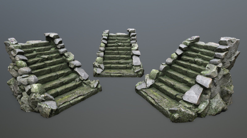Stairs 3D 模型 .c4d .max .obj .3ds .fbx .stl .blend