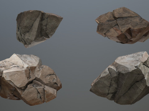 Desert rocks 3D Модель
