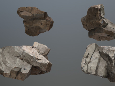 Desert rocks 3D Модель