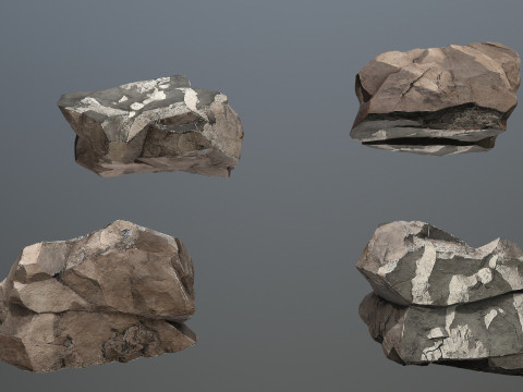 Desert rocks 3D Модель