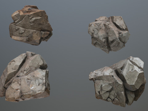 Desert rocks 3D Модель