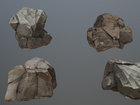 Desert rocks 3D Модель