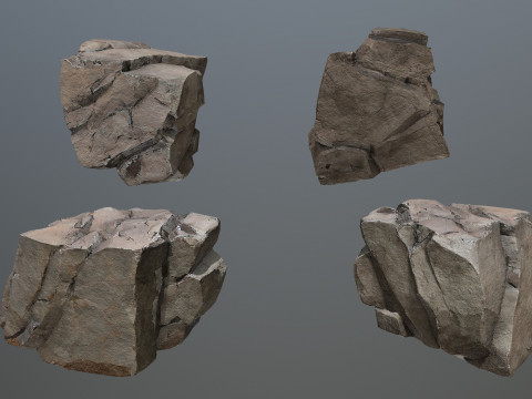 Desert rocks 3D Модель