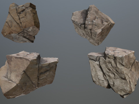Desert rocks 3D Модель