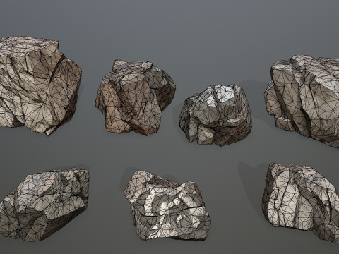 Desert rocks 3D Модель