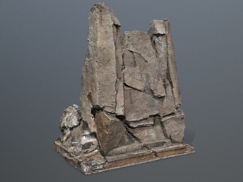 Lion Stone Throne 3D Model