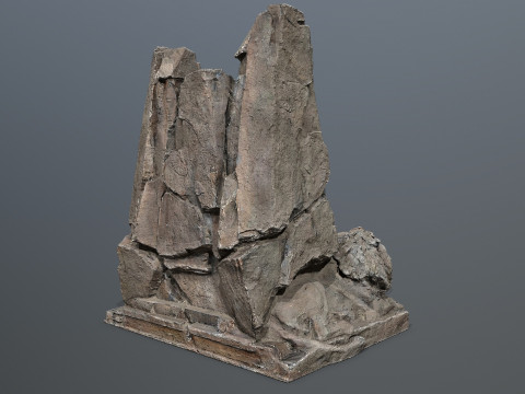 Lion Stone Throne 3D Model