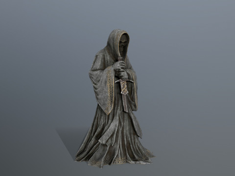 Dark statue Model 3D