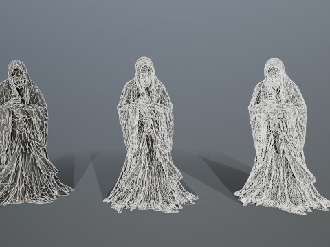 Dark statue Model 3D