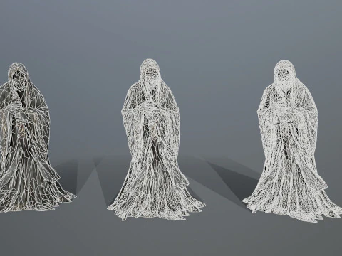 Dark statue 3D Model