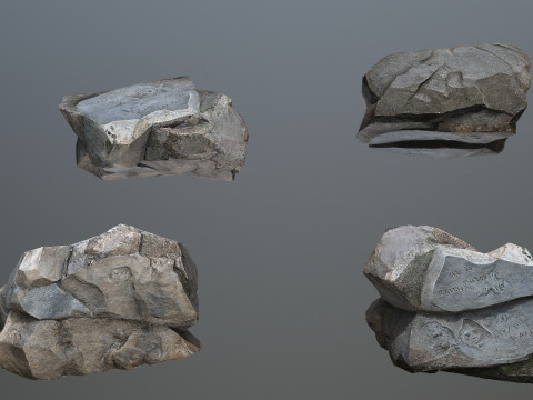 Cliff rocks 3D Model