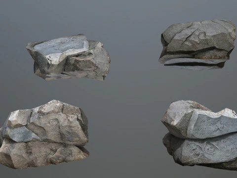 चट्टानी चट्टानें 3D मॉडल