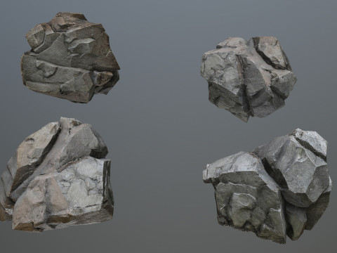 Cliff rocks 3D Model