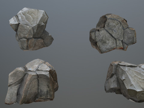 Cliff rocks 3D Model
