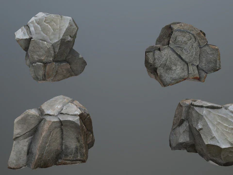 चट्टानी चट्टानें 3D मॉडल